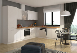 Meble kuchenne zestaw narożny EKO WHITE BIAŁY kuchnia szafki