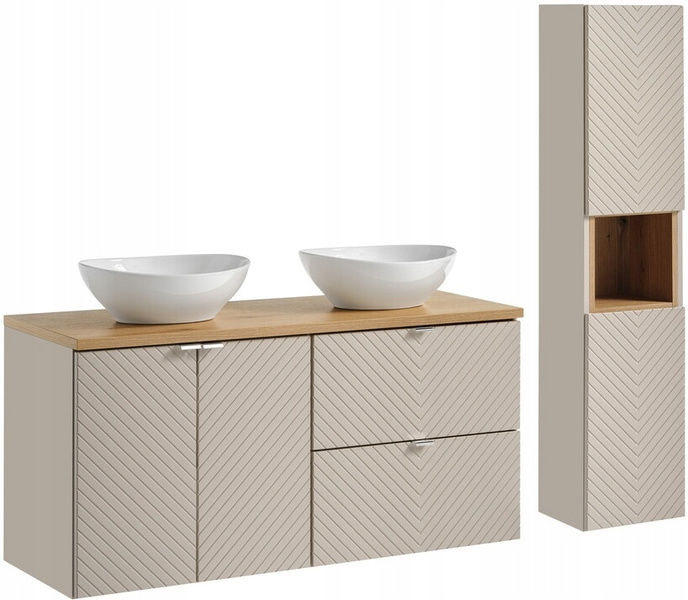 Blat łazienkowy 120cm, Meble łazienkowe DĄB COAST EVOKE