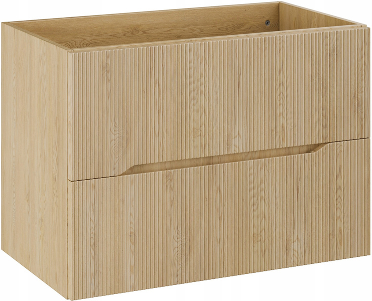 Szafka pod umywalkę 80cm, 2 szuflady, Meble łazienkowe NORDIC Dąb Cremona