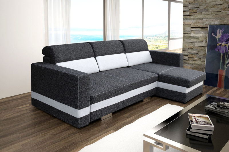 Narożnik z funkcją spania R-MINI 236 cm, Rozkładany, Rogówka