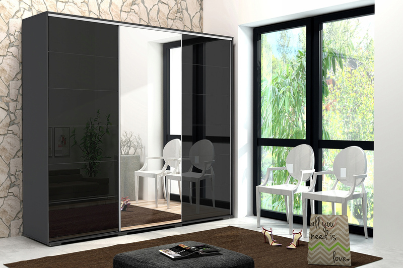 Szafa przesuwna A32 278 / 215 / 62 lustro, różne kolory i rozmiary