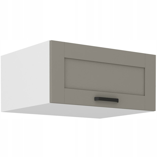 Szafka kuchenna górna LUNA 80 NAGU-36 1F CLAY GREY / BIAŁY MAT