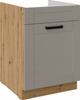 Szafka kuchenna dolna LUNA 60 ZL 1S BB CLAY GREY / DĄB ARTISAN