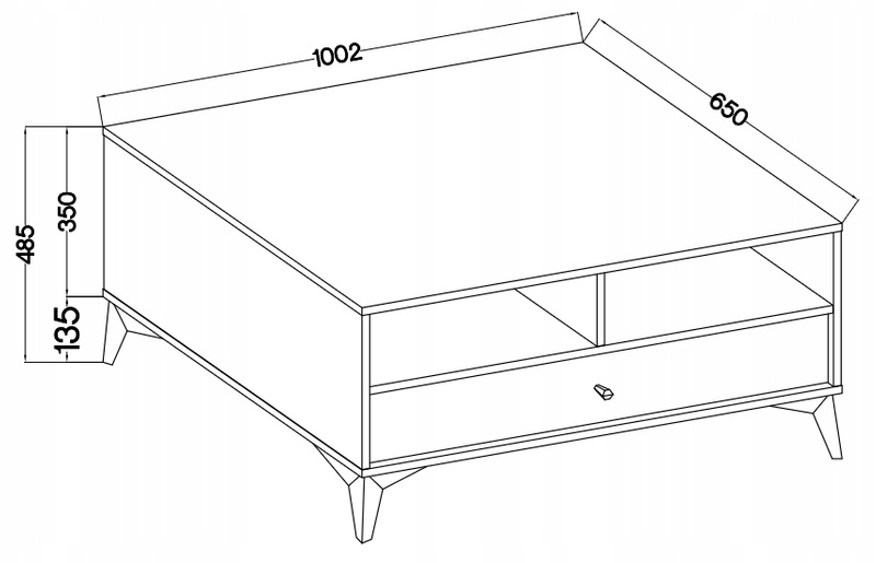 Stolik Kawowy 201 TOKYO 1 Beż Piaskowy