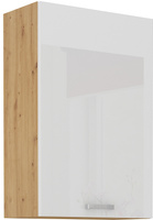 Szafka kuchenna górna, wisząca 60 G-90 1F BIAŁY POŁYSK, DĄB ARTISAN, Meble Kuchenne ARTISAN