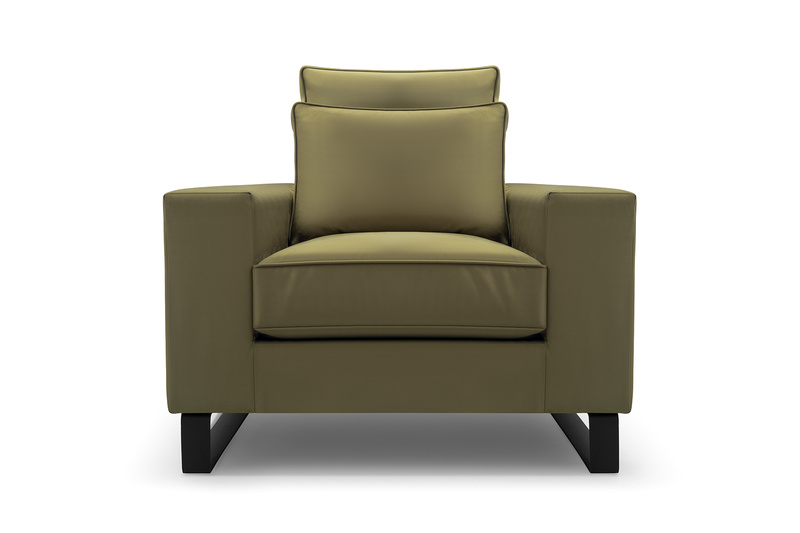 Zestaw wypoczynkowy CARA(CORBLACK) 221 cm + FOTEL, Sofa do salonu