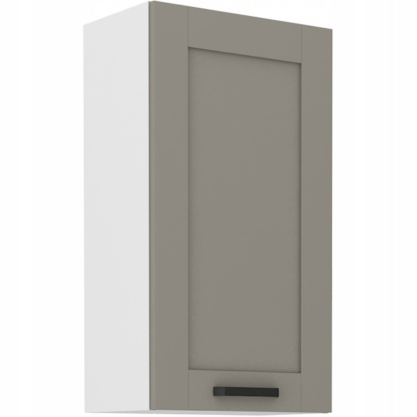 Meble kuchenne zestaw LUNA CLAY GREY / BIAŁY kuchnia szafki 150cm