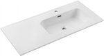 Umywalka meblowa jednokomorowa GO 120cm z blatem ceramicznym Biały Połysk