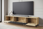 Szafka RTV HELSINKI 180 Dąb Artisan / Czarny Grafit
