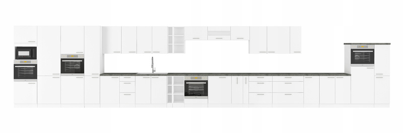 Szafka kuchenna górna LARA 30 G-72 1F BIAŁY/BIAŁY POŁYSK