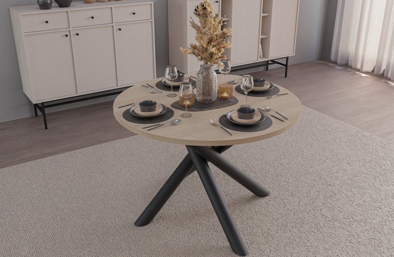 Stół OSLO 110cm Dąb Lindberg