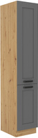 Szafka kuchenna słupek LUNA 40 DK-210 2F DUST GREY / DĄB ARTISAN