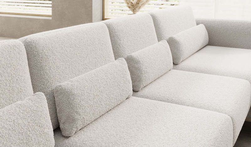 Narożnik ILUSIO XL 346 cm, Elektryczny wysuw siedziska, Regulacja Oparć