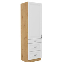 Szafka kuchenna STILO 60 DKS-210 3S 1F BIAŁY MAT/DĄB ARTISAN