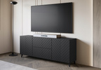 Komoda PHUKET 120 Czarny Grafit Jodełka