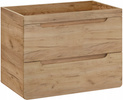 Szafka pod umywalkę 821 80cm, Meble łazienkowe ARUBA Dąb Craft/Biały Połysk