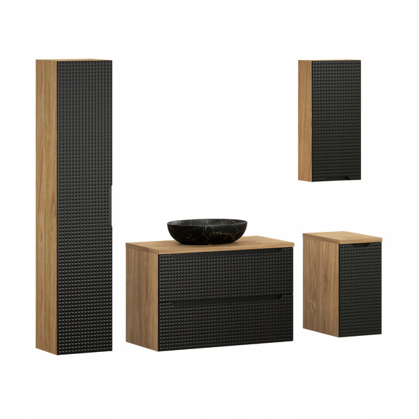 Meble łazienkowe LUXOR BEIGE 90-2, Umywalka nablatowa, Beż, 2 KOLORY