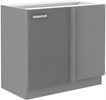 Szafka kuchenna dolna GREY 105 ND 1F BB SZARY POŁYSK / SZARY PLATYNOWY