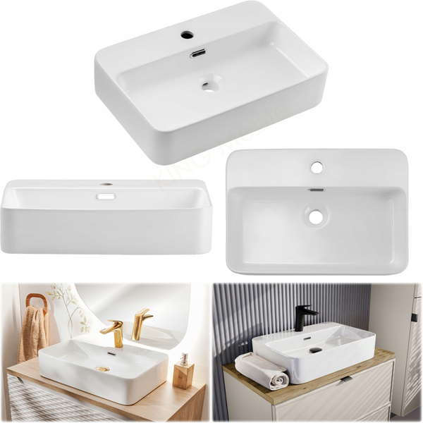 Meble łazienkowe LUXOR BEIGE 90-2, Umywalka nablatowa, Beż, 2 KOLORY