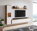 Komoda PARIS 110 Dąb Wotan / Biały Połysk
