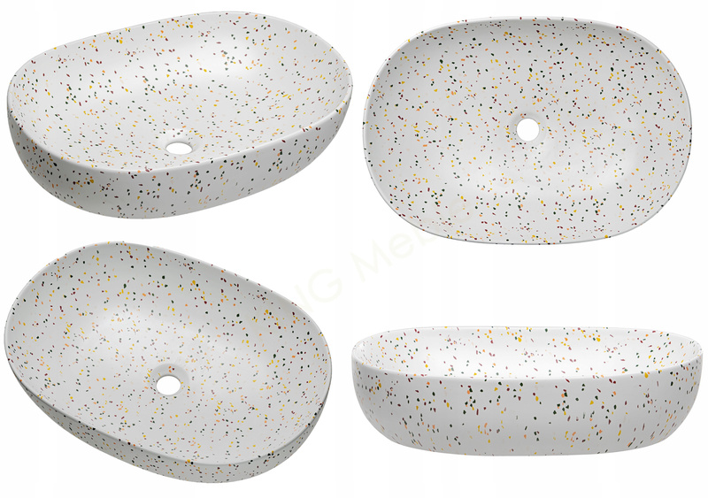 Meble łazienkowe ICONIC ROSE 60, Umywalka nablatowa, Lustro LED, 3 KOLORY