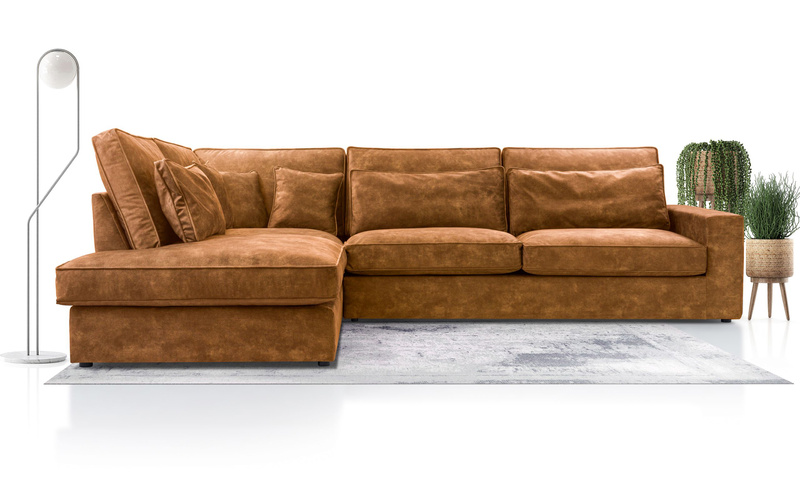 Duży Narożnik do salonu COBRA 314 cm, Rogówka