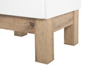 Szafka pod umywalkę 821 80cm, Meble łazienkowe BALI Dąb Craft/Biały Połysk