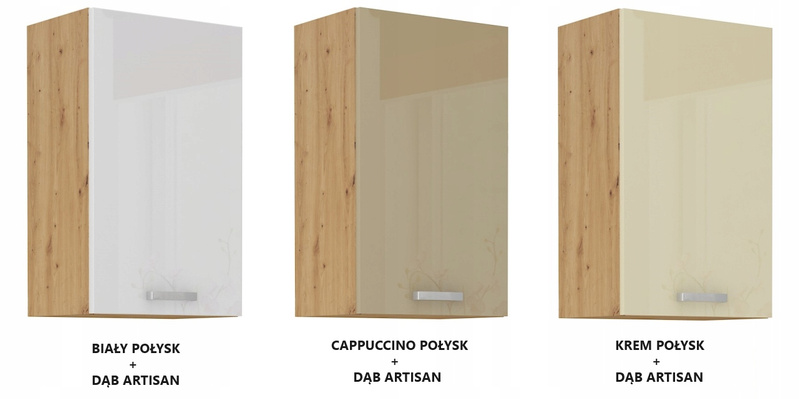 Szafka kuchenna górna ARTISAN 45 G-72 1F CAPPUCCINO POŁYSK / DĄB ARTISAN