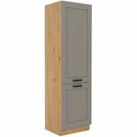 Szafka kuchenna słupek LUNA 60 DK-210 2F CLAY GREY / DĄB ARTISAN