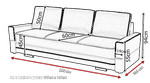 Kanapa Rozkładana, Sofa Rozkładana SAMANTA B 230 cm