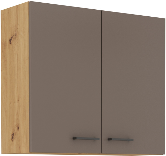 Meble Kuchenne BOLONIA 260 cm, TRUFFLE GREY, DĄB ARTISAN