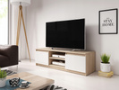 Szafka pod telewizor komoda RTV DINGO 120cm BIAŁY / DĄB SONOMA