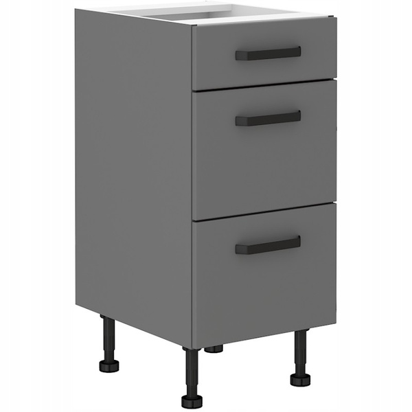 Meble kuchenne AVA + NESSA DĄB ARTISAN/ANTRACYT zestaw kuchnia szafki 260cm