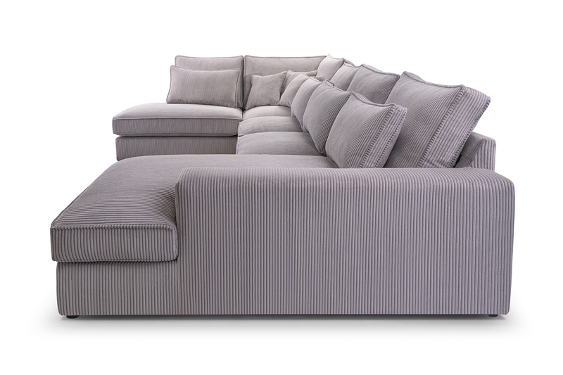 Duży Narożnik Do Salonu CLEO U (COBRA) 398 cm, Rogówka, W kształcie U