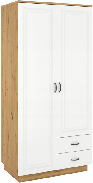 Szafa FLAWIA 120cm 2D2S Dąb Artisan / Biały