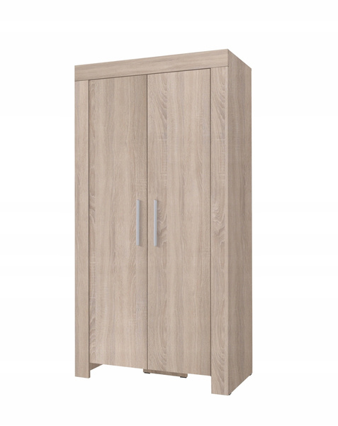 Szafa CEZAR 2, Szafa 100cm, Dwudrzwiowa, Meble do Salonu CEZAR, Biała