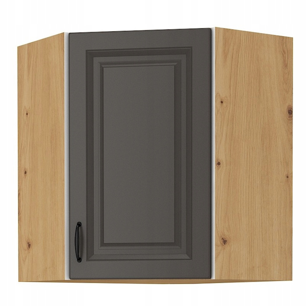 Szafa kuchenna górna STILO 60x60 GN-72 (45°) 1F GRAFIT MAT/DĄB ARTISAN
