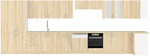 Front do zmywarki SARA ZM 713x446 DĄB SONOMA