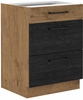 Szafka kuchenna dolna VIGO 60 D 3S BB DARK WOOD / DĄB LANCELOT