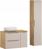 Meble łazienkowe LUXOR BEIGE 90, Umywalka nablatowa, Beż, 2 KOLORY