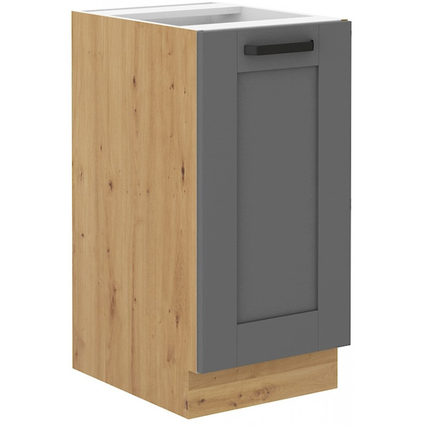 Szafka kuchenna dolna LUNA 40 D 1F BB DUST GREY / DĄB ARTISAN