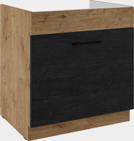 Szafka kuchenna dolna VIGO 60 ZL 1S BB DARK WOOD / DĄB LANCELOT