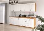 Szafka kuchenna STILO 60 DPS-210 3S 1F BIAŁY MAT/DĄB ARTISAN