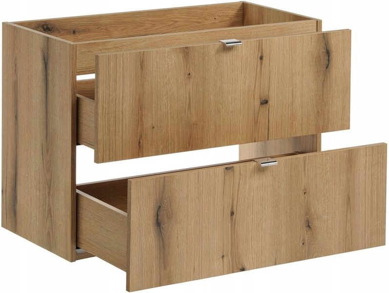 Szafka łazienkowa pod umywalkę 80cm, Meble łazienkowe NOVA Dąb Coast Evoke