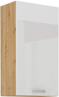 Szafka kuchenna górna, wisząca 45 G-90 1F BIAŁY POŁYSK, DĄB ARTISAN, Meble Kuchenne ARTISAN