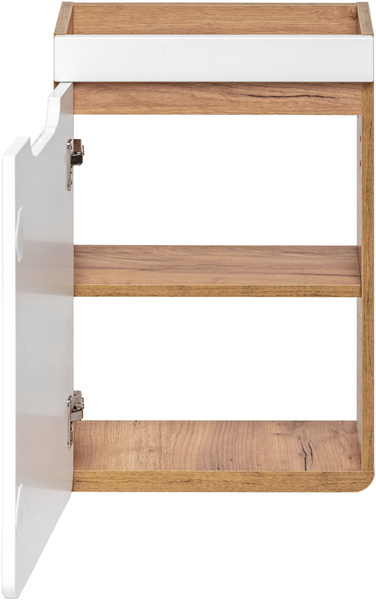 Szafka pod umywalkę 826 40cm, Meble łazienkowe ARUBA Dąb Craft/Biały Połysk