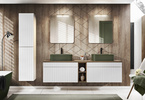 Meble łazienkowe ICONIC WHITE 180, 2xUmywalka, 2xLustro, 2xLED, 3 KOLORY