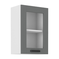 Szafka kuchenna górna LUNA 40 GS-72 1F DUST GREY / BIAŁY MAT