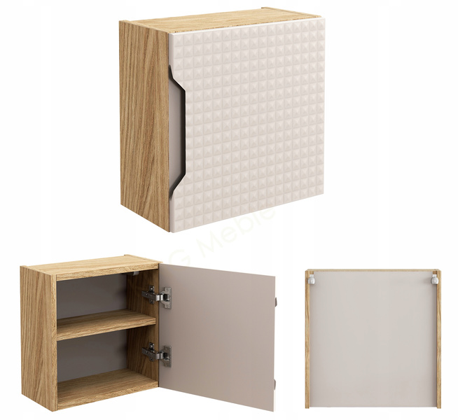 Meble łazienkowe LUXOR BEIGE 120, Umywalki nablatowe, Beż, 2 KOLORY
