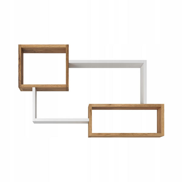 Półka wisząca TRIO 005 Biały / Dąb Wotan
